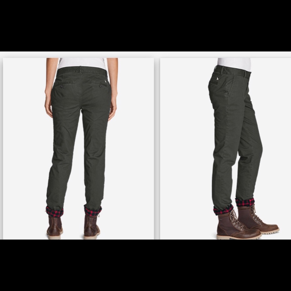 Eddie Bauer Women’s flannel lined pants